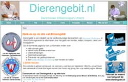 De tandheelkundige dierengebitsite van de dierenartsen van Dierenkliniek Wilhelminapark