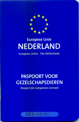 Afbeeldingsresultaat voor europees paspoort hond